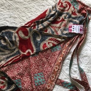 Wrap sari skirt